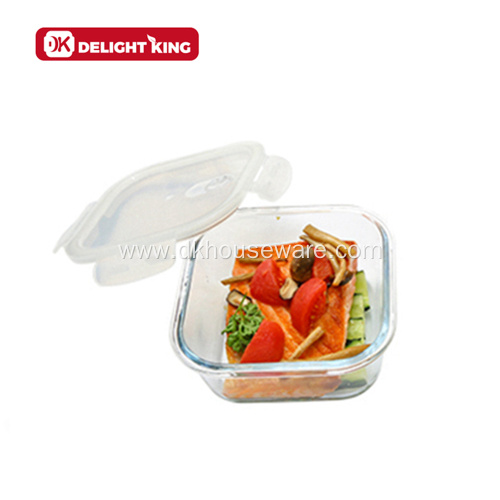Glass Food Containers with Customized Decal Pattern